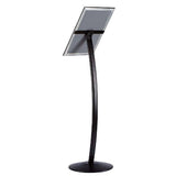 MT Displays Curved Sign Holder 11" x 17" Poster Size Black, Landscape & Portrait position (UCUMBB0517X2000) Each