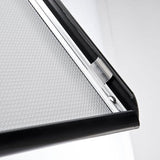 MT Displays Curved Sign Holder 8-1/2" x 11" Poster Size Black, Landscape & Portrait position (UCUMBB0581X2000) Each