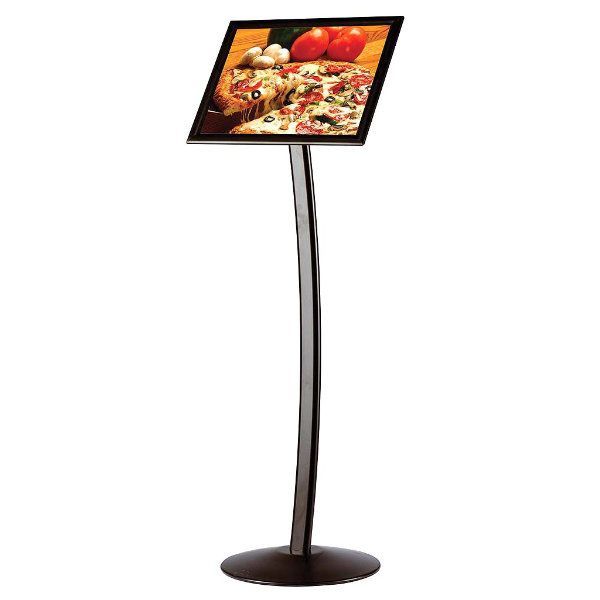 MT Displays Curved Sign Holder 11" x 17" Poster Size Black, Landscape & Portrait position (UCUMBB0517X2000) Each