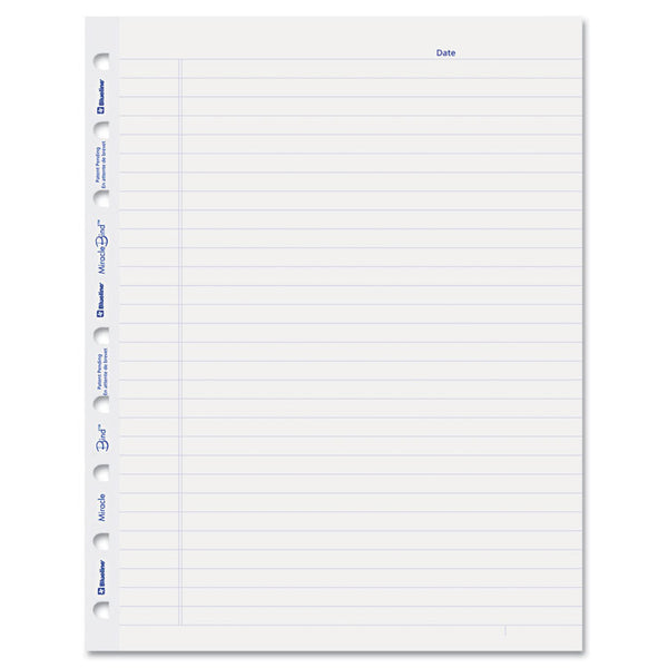 Blueline® MiracleBind Ruled Paper Refill Sheets for all MiracleBind Notebooks and Planners, 9.25 x 7.25, White/Blue Sheets, Undated (REDAFR9050R)