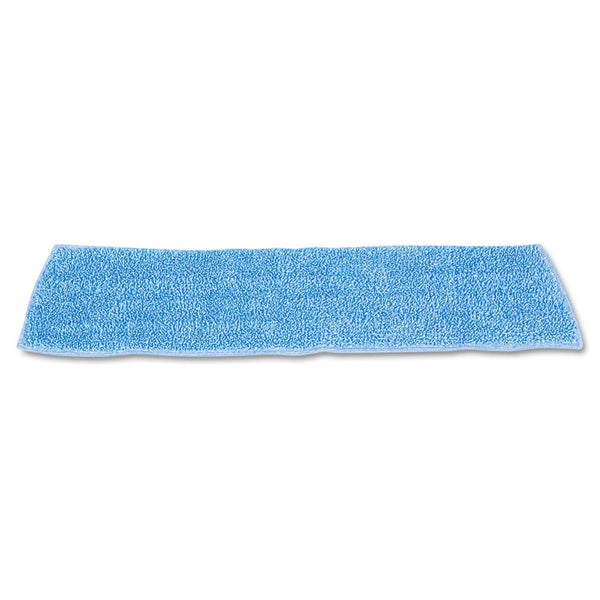 Rubbermaid® Commercial Economy Wet Mopping Pad, Microfiber, 18", Blue, 12/Carton (RCPQ409BLUCT)