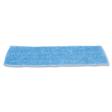 Rubbermaid® Commercial Economy Wet Mopping Pad, Microfiber, 18", Blue (RCPQ409BLUEA) Each