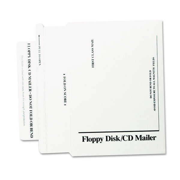 Quality Park™ Disk/CD Foam-Lined Mailers for CDs/DVDs, Square Flap, Redi-Strip Adhesive Closure, 8.5 x 6, White, 25/Box (QUAE7265) Box of 25