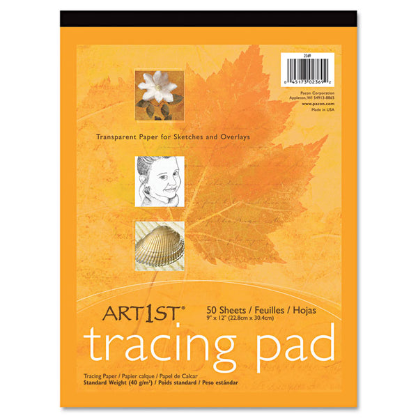 Pacon® Art1st Parchment Tracing Paper, 16 lb, 9 x 12, White, 50/Pack (PAC2312) Pack of 50