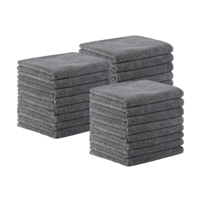 Arkwright Home Bck2U Terry Mircofiber Salon Towel 16x27 Grey (24/Pack) (PNP915109GY) 24/PK