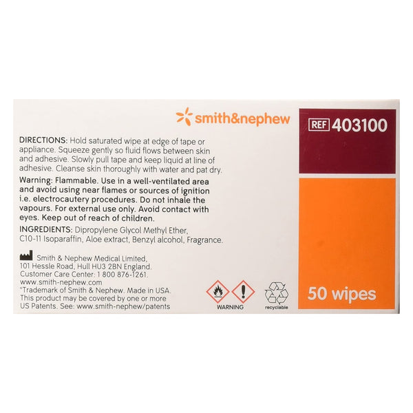 Remove™ Adhesive Remover Wipe 1 per Pack (211501_BX) 50/BX
