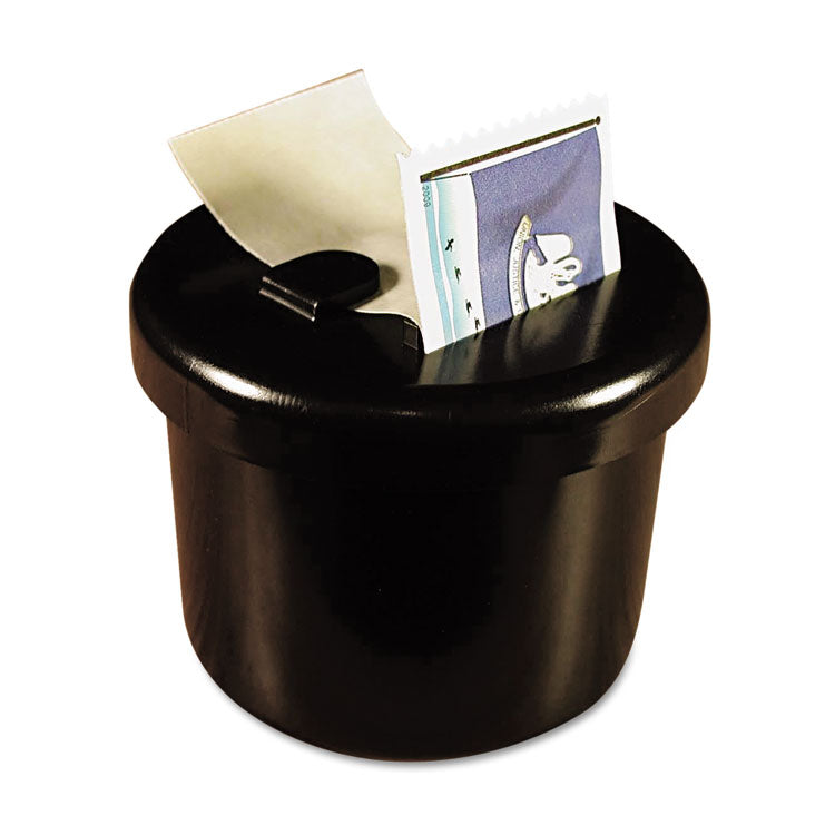 LEE Ultimate Stamp Dispenser, One 100 Count Roll, Black, Plastic, 2" Diameter x 1.69"h (LEE40100) Each