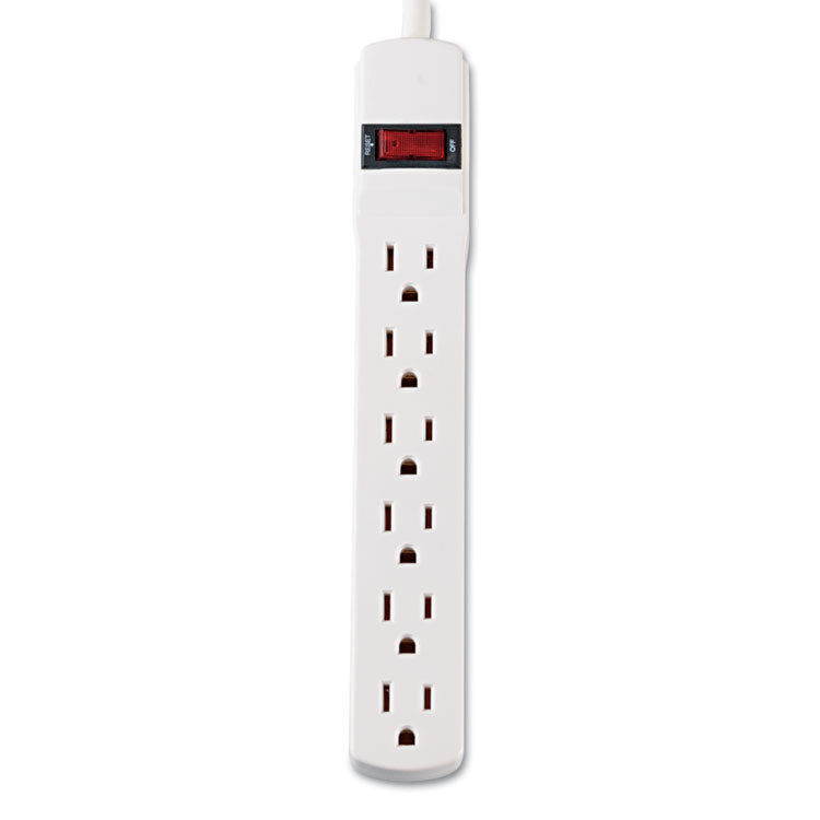 Innovera® Power Strip, 6 Outlets, 15 ft Cord, Ivory (IVR73315)