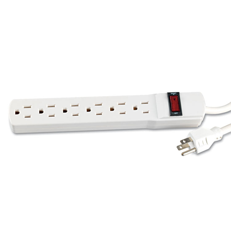 Innovera® Power Strip, 6 Outlets, 15 ft Cord, Ivory (IVR73315) Each