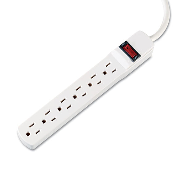 Innovera® Power Strip, 6 Outlets, 6 ft Cord, Ivory (IVR73306)