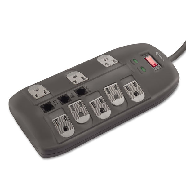 Innovera® Surge Protector, 8 AC Outlets, 6 ft Cord, 2,160 J, Black (IVR71656)