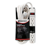 Innovera® Power Strip, 6 Outlets, 15 ft Cord, Ivory (IVR73315)