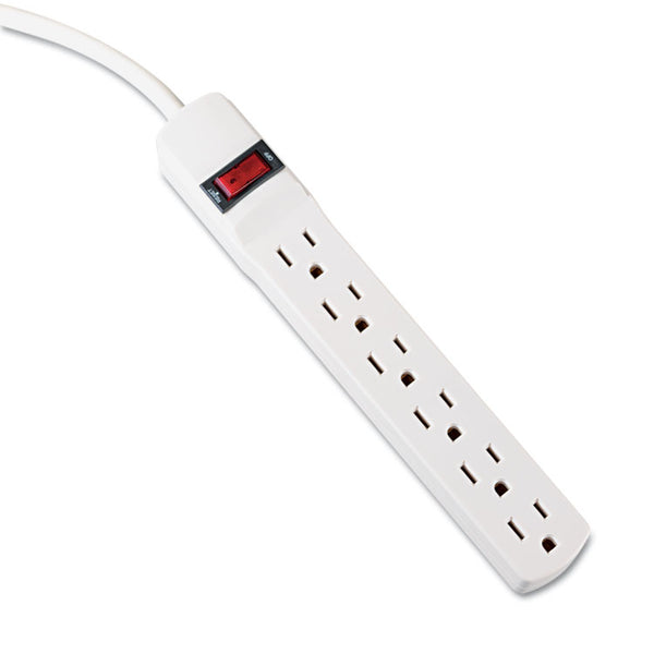 Innovera® Power Strip, 6 Outlets, 6 ft Cord, Ivory (IVR73306)