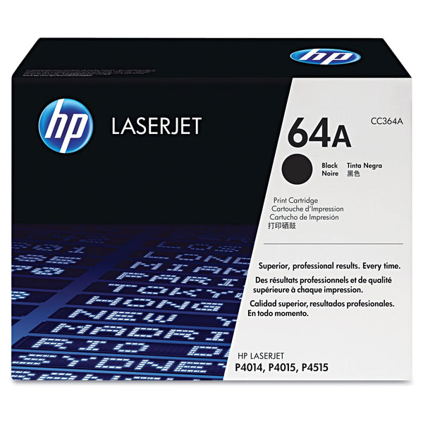 HP HP 64A, (CC364A) Black Original LaserJet Toner Cartridge (HEWCC364A)