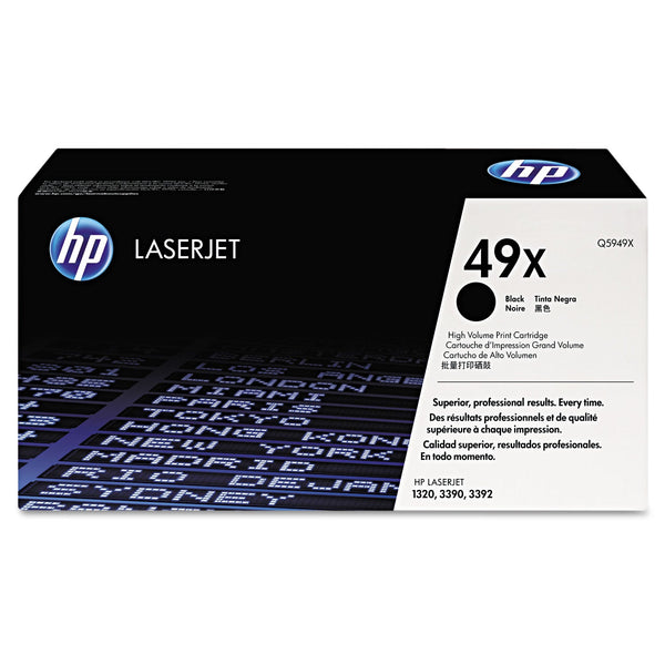 HP HP 49X, (Q5949X) High-Yield Black Original LaserJet Toner Cartridge (HEWQ5949X)