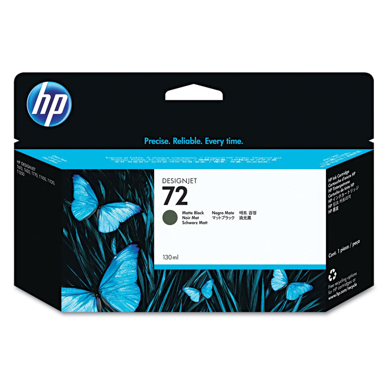 HP HP 72, (C9403A) Matte Black Original Ink Cartridge (HEWC9403A) Each