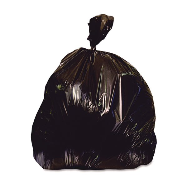 Heritage Bag High-Density Waste Can Liners, 30 gal, 10 microns, 30" x 37", Black, 500/Carton (HERZ6037MKR02) Case of 500