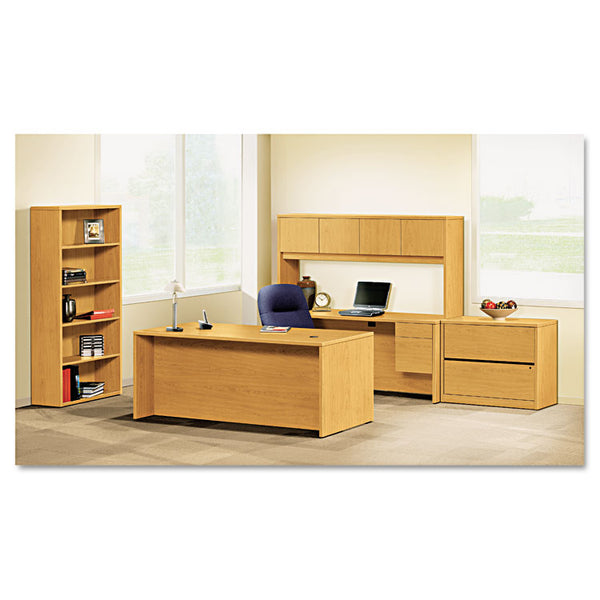 HON® 10500 Series Double 3/4-Height Pedestal Desk, Left and Right: Box/File, 72" x 36" x 29.5", Harvest (HON10593CC)