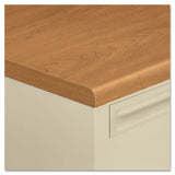 HON® 38000 Series Left Pedestal Desk, 72" x 36" x 29.5", Harvest/Putty (HON38294LCL) Each