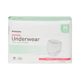 McKesson Unisex Adult Absorbent Underwear Pull On with Tear Away Seams Medium Disposable Moderate Absorbency (1123832_CS) 80/CS