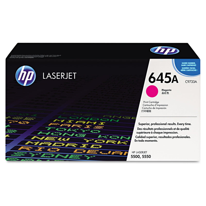 HP HP 645A, (C9733A) Magenta Original LaserJet Toner Cartridge (HEWC9733A)