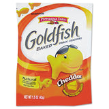 Pepperidge Farm® Goldfish Crackers, Cheddar, Single-Serve Snack, 1.5oz Bag, 72/Carton (PPF13539) Pack of 72