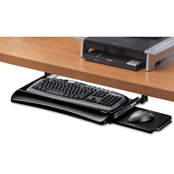 Fellowes® Office Suites Underdesk Keyboard Drawer, 20.13w x 7.75d, Black (FEL9140303)