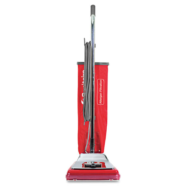 Sanitaire® TRADITION Upright Vacuum SC888K, 12" Cleaning Path, Chrome/Red (EURSC888N)