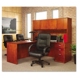 Alera® Alera Strada Series High-Back Swivel/Tilt Top-Grain Leather Chair, Supports Up to 275 lb, 17.91" to 21.85" Seat Height, Black (ALESR41LS10B) Each