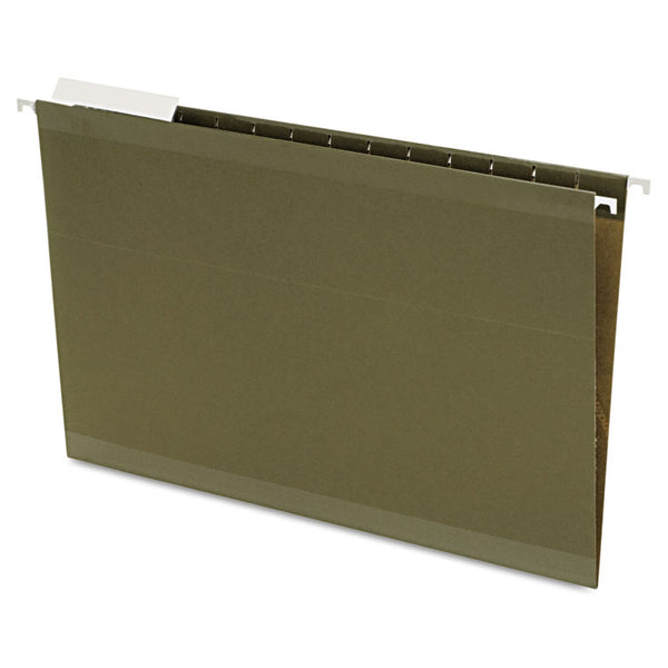 Pendaflex® Reinforced Hanging File Folders, Legal Size, Straight Tabs, Standard Green, 25/Box (PFX4153) Box of 25