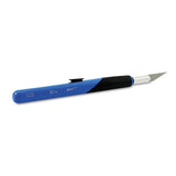 X-ACTO® Retract-A-Blade Knife, #11 Blade, 5.25" Plastic Handle, Blue/Black (EPIX3204) Each