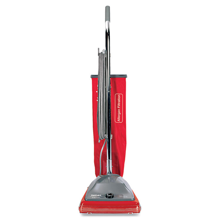 Sanitaire® TRADITION Upright Vacuum SC688A, 12" Cleaning Path, Gray/Red (EURSC688B)