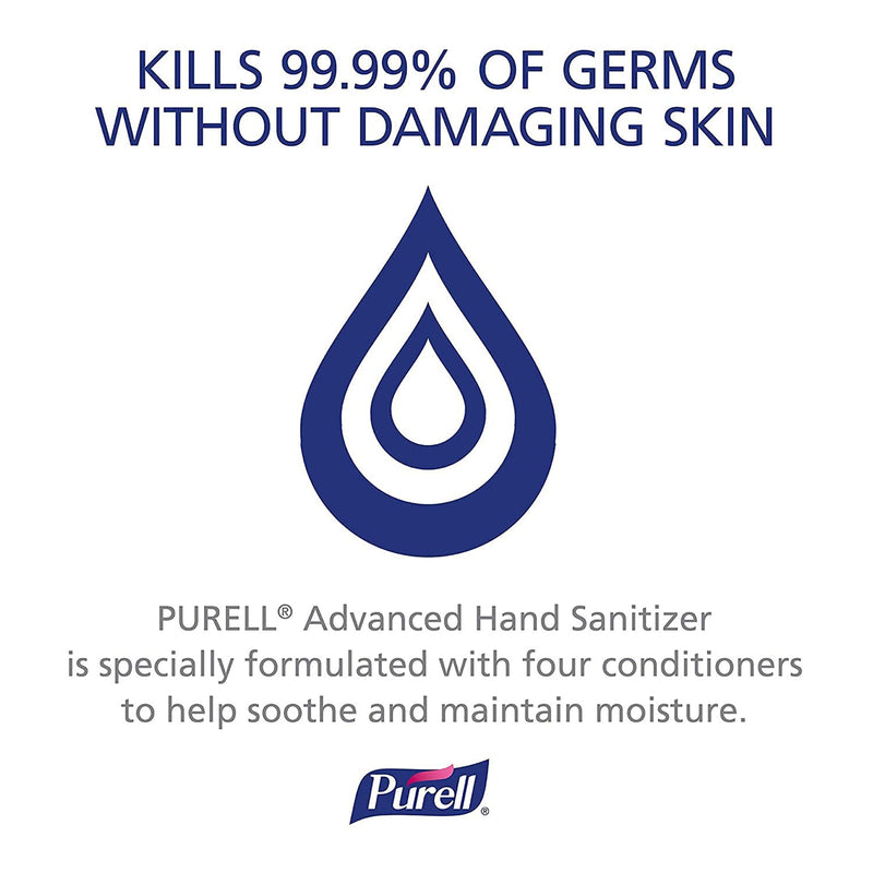 Purell® Advanced Hand Sanitizer 1.5 Liter Ethyl Alcohol Gel Pump Bottle (1215358_CS) 4/CS