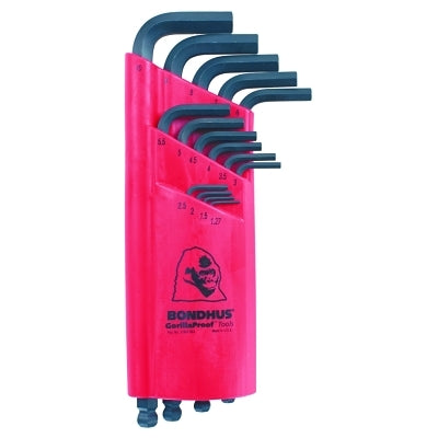 Bondhus 15-Piece Ball-Driver L-Wrench Key Set, Metric (116-10995) 1 Set