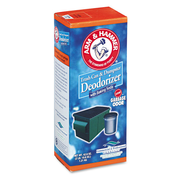 Arm & Hammer™ Trash Can and Dumpster Deodorizer, Sprinkle Top, Original, 42.6 oz Powder (CDC3320084116) Each