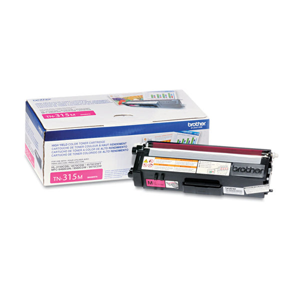 Brother TN315M High-Yield Toner, 3,500 Page-Yield, Magenta (BRTTN315M)