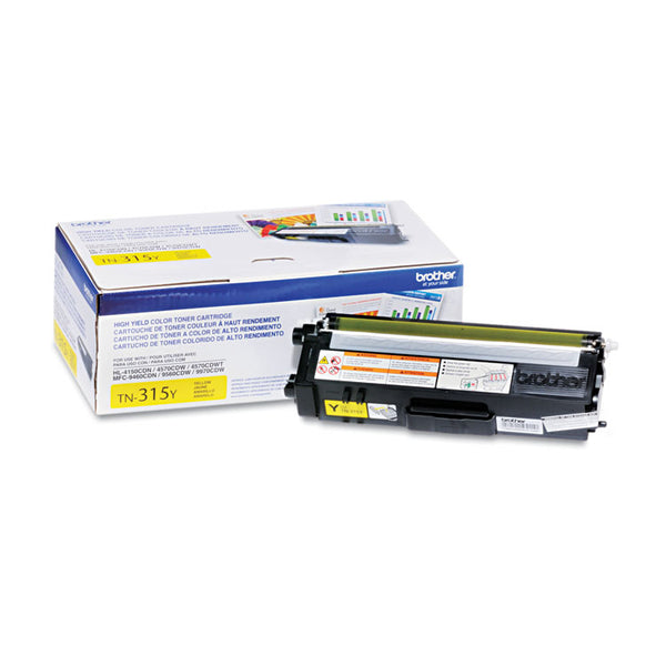 Brother TN315Y High-Yield Toner, 3,500 Page-Yield, Yellow (BRTTN315Y)