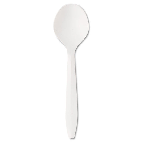 Boardwalk® Mediumweight Polystyrene Cutlery, Soup Spoon, White, 1,000/Carton (BWKSOUPSPOON)