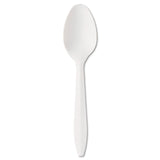Boardwalk® Mediumweight Polypropylene Cutlery, Teaspoon, White, 1000/Carton (BWKSPOONMWPP)