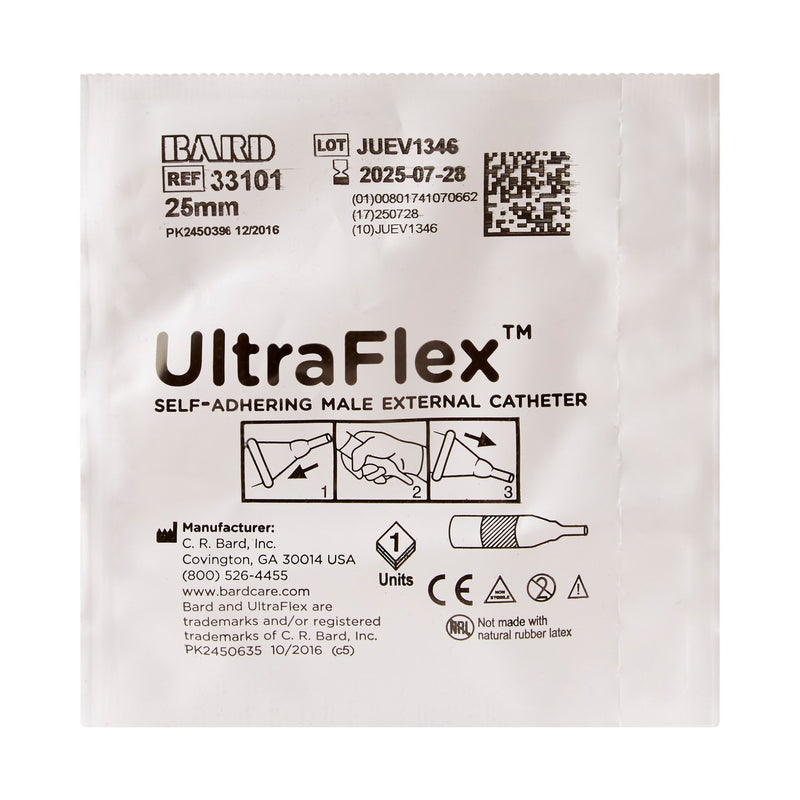 UltraFlex® Male External Catheter Self-Adhesive Seal Silicone Small (578102_EA) 1/EA