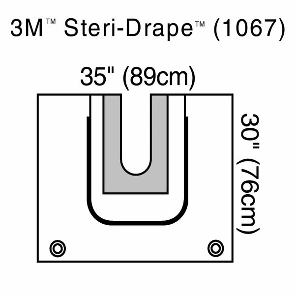 3M™ Steri-Drape™ Orthopedic Drape U-Pouch 35 W X 30 L Inch Sterile (177162_EA) 1/EA