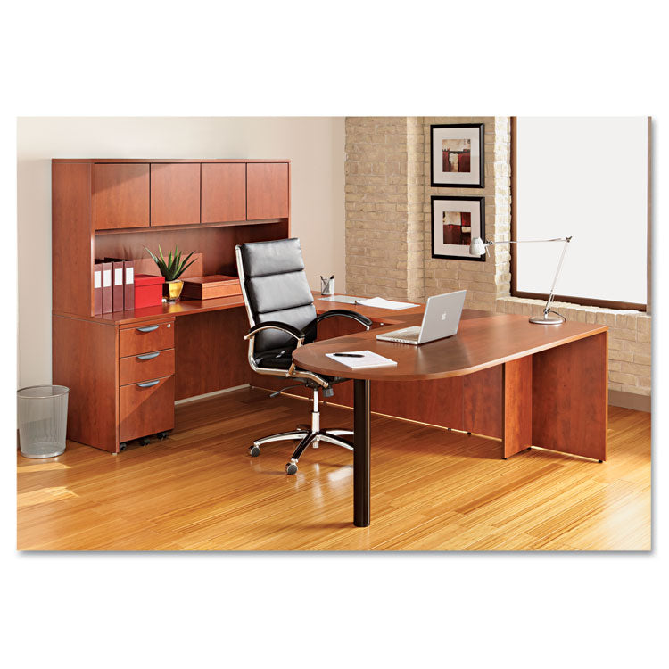 Alera® Alera Valencia Series D-Top Desk, 71" x 35.5" x 29.63", Medium Cherry (ALEVA277236MC)