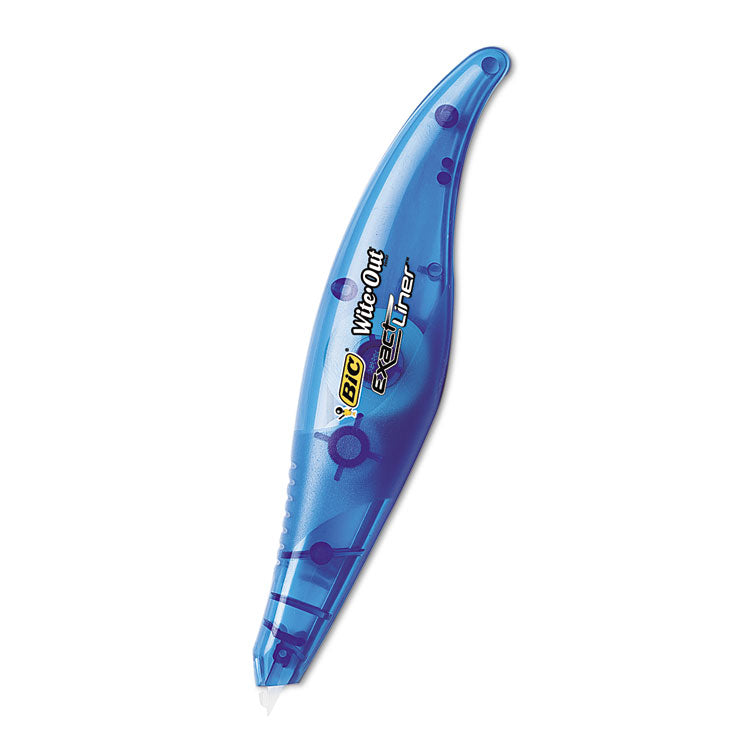 BIC® Wite-Out Brand Exact Liner Correction Tape, Non-Refillable, Blue Applicator, 0.2" x 236" (BICWOELP11) Each