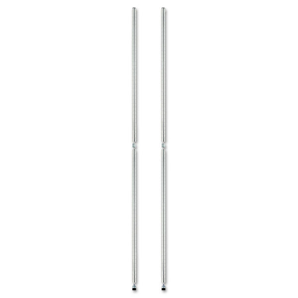 Alera® Stackable Posts For Wire Shelving, 36" High, Silver, 4/Pack (ALESW59PO36SR)