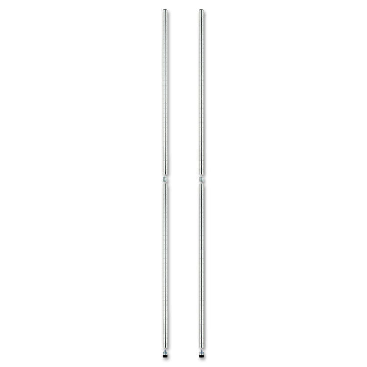 Alera® Stackable Posts For Wire Shelving, 36" High, Silver, 4/Pack (ALESW59PO36SR) Pack of 4