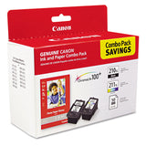 Canon® 2973B004 (PGI-210XL/CL-211XL) ChromaLife100+ High-Yield Ink/Paper Combo, Black/Tri-Color (CNM2973B004) Pack of 52