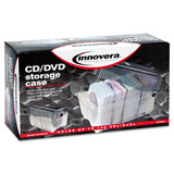 Innovera® CD/DVD Storage Case, Holds 150 Discs, Clear/Smoke (IVR39502) Each