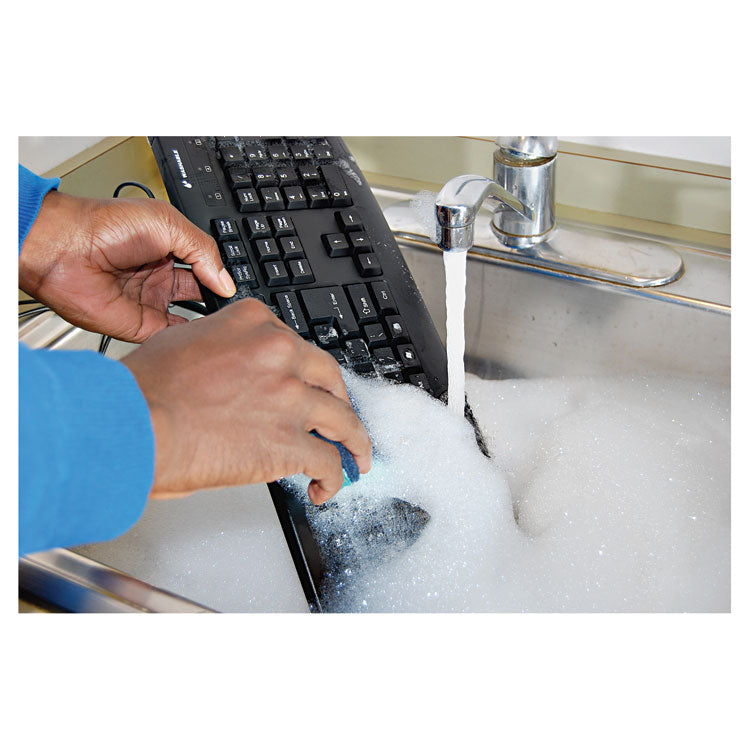 Kensington® Pro Fit USB Washable Keyboard, 104 Keys, Black (KMW64407) Each