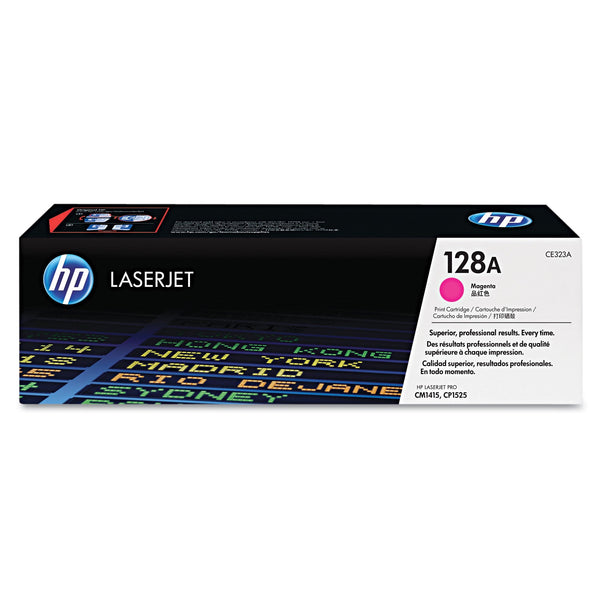 HP HP 128A, (CE323A) Magenta Original LaserJet Toner Cartridge (HEWCE323A)