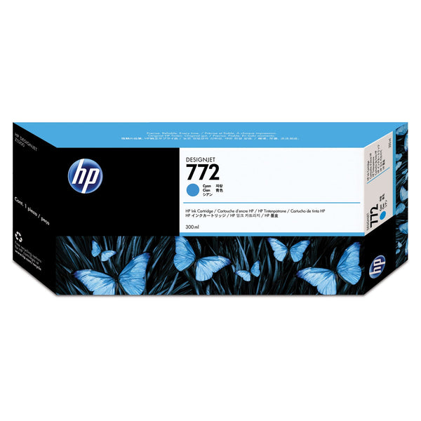 HP HP 772, (CN636A) Cyan Original Ink Cartridge (HEWCN636A)